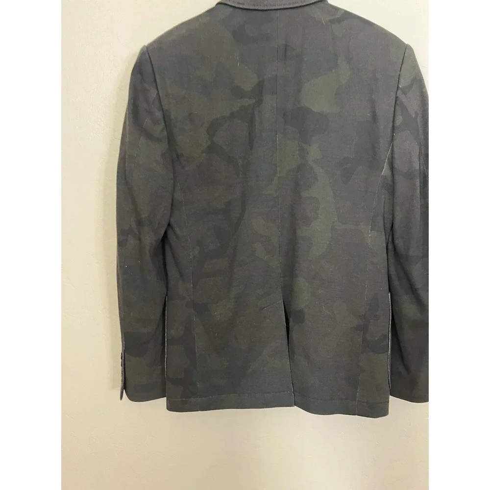 Jack Spade Mens Camo Cotton Blazer Jacket Sports Coat Dark‎ Green Size 36